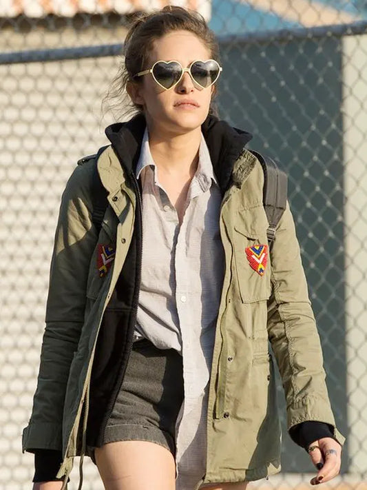 Darlene Mr Robot Olive Green Cotton Jacket