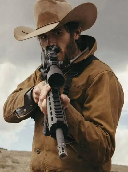 Dave Annable Yellowstone Brown Cotton Jacket