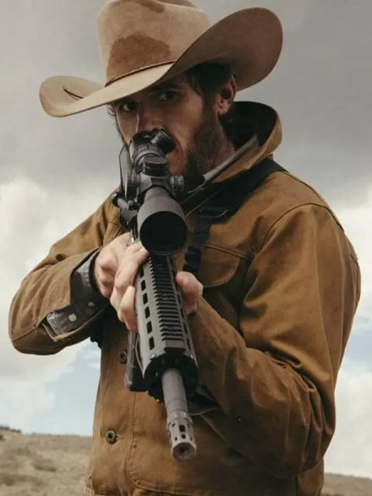 Dave Annable Yellowstone Brown Cotton Jacket