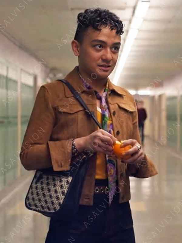 Davey & Jonesie’s Locker Season 1 Emile Brown Suede Jacket