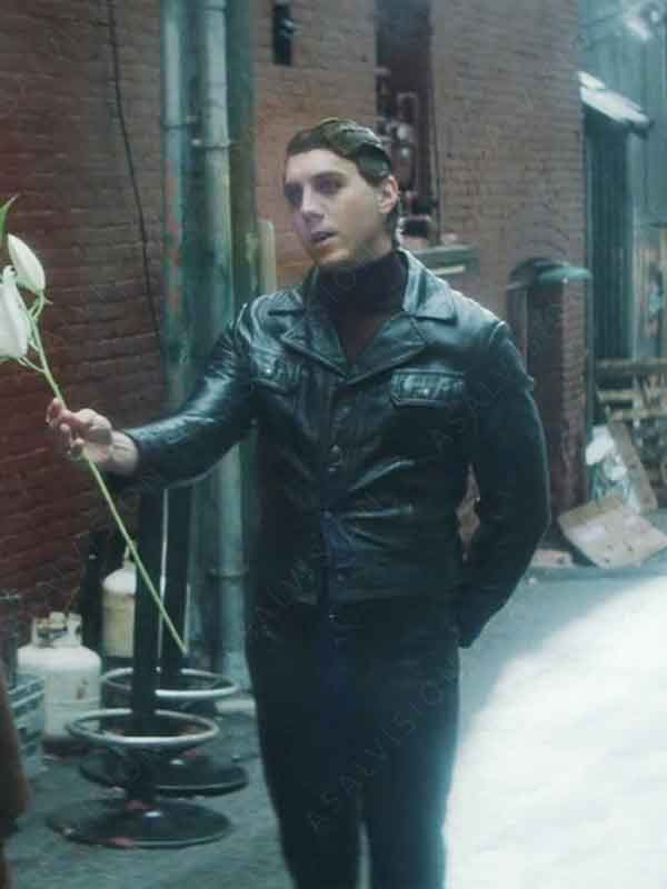 Dead Boy Detectives Season 1 Cat King Black Leather Jacket