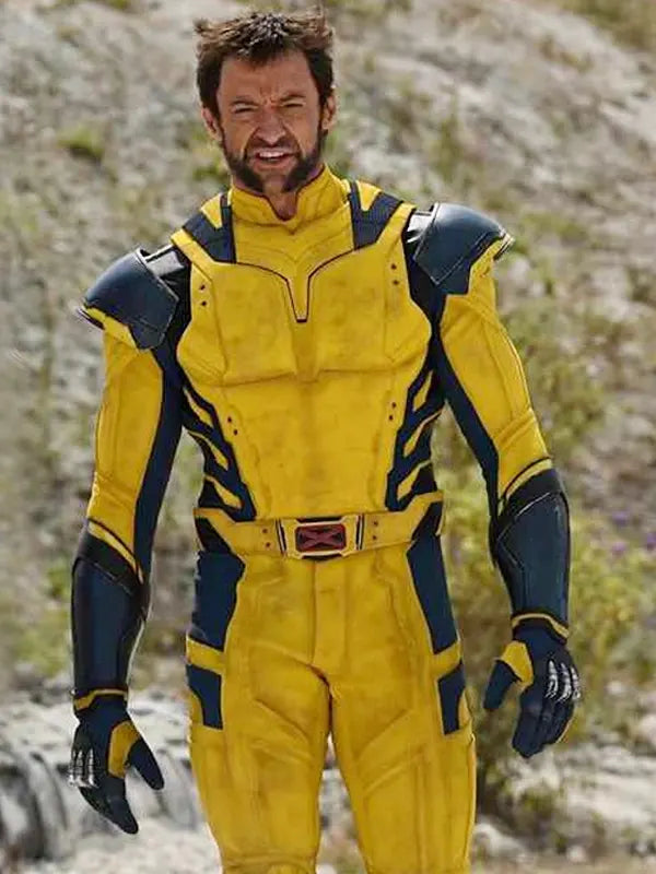 Deadpool & Wolverine Logan Yellow Cosplay Leather Jacket