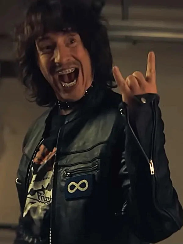 Dean Deaner ’89 2024 Paul Spence Black Zipper Leather Jacket