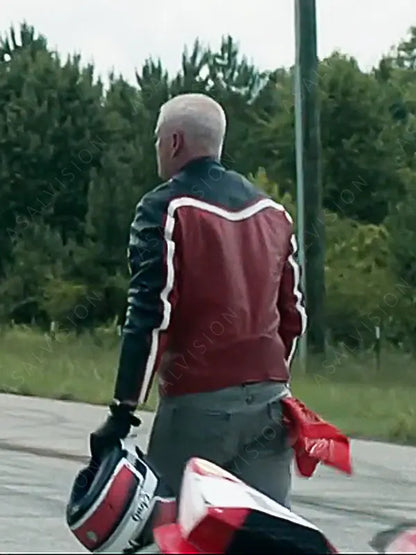 Dean Miller One Fast Move 2024 Eric Dane Tricolor Leather Jacket