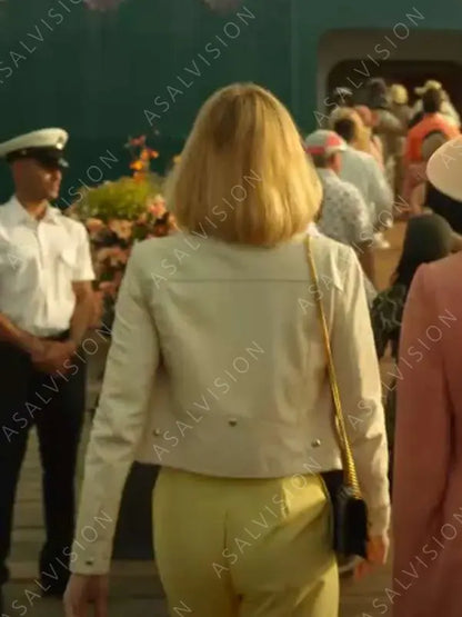 Death And Other Details Season 1 Imogene White Leather Jacket