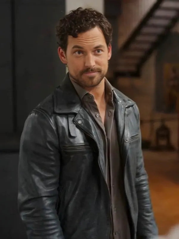 Deceitful Love 2024 Elia Black Leather Jacket