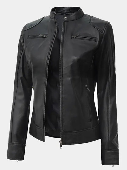 Women’s Black Lambskin Jacket