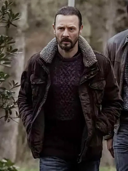 Dennis Ferry 2 2024 Huub Smit Brown Shearling Collar Cotton Jacket