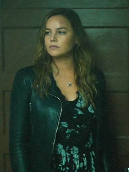 Detained 2024 Rebecca Kamen Black Leather Jacket