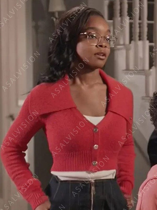 Diane Johnson Black-ish Cropped Cardigan