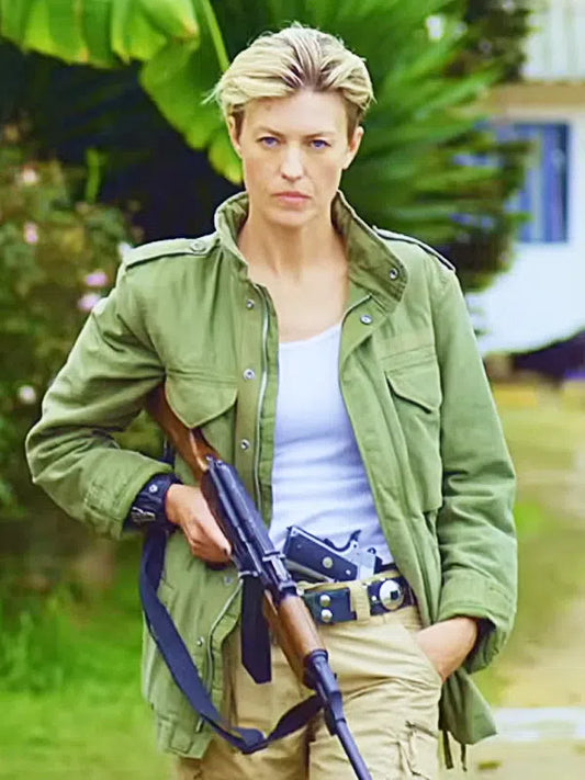 Dominique 2024 Oksana Orlan Cotton Green Jacket
