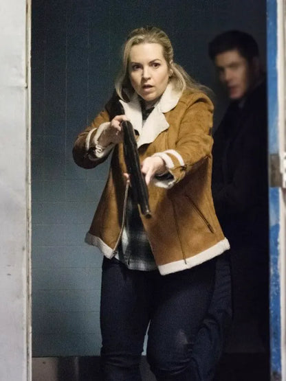 Donna Hanscum Brown Suede Leather Jacket