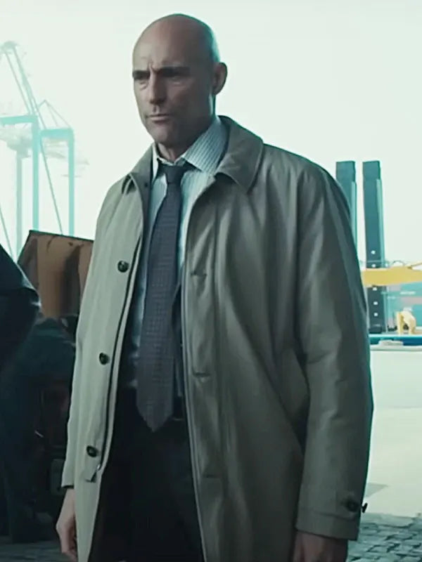 Doug Slater The Silent Hour 2024 Mark Strong Cotton Coat