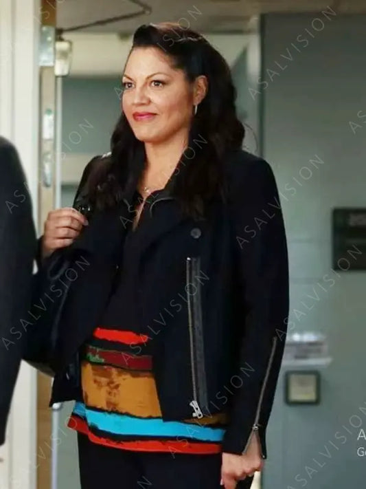 Dr. Callie Torres Grey’s Anatomy S11 Sara Ramirez Black Jacket