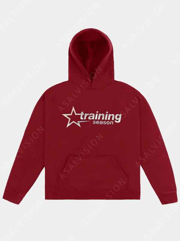 Dua Lipa Training Season Red Hoodie