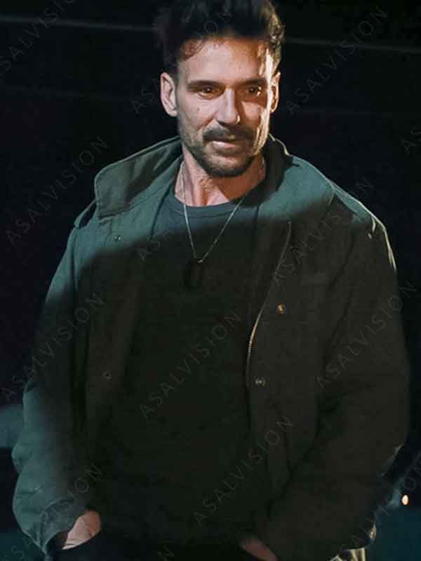 Duffy Lights Out 2024 Frank Grillo Green Jacket