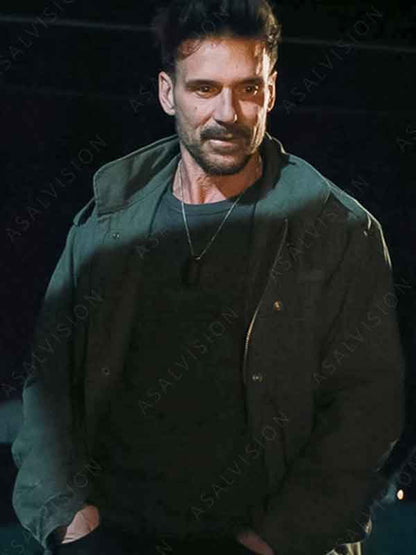 Duffy Lights Out 2024 Frank Grillo Green Jacket