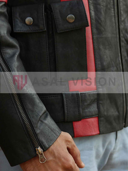 Dwayne Johnson Movie Red One 2024 Callum Drift Leather Jacket
