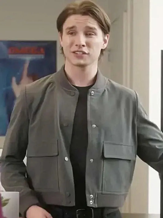 Dylan McEwan Return to Office Grey Bomber Jacket