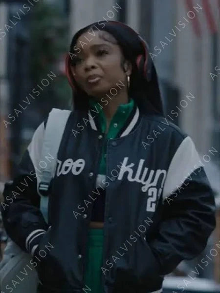 East New York 2023 Lola Brooke Varsity Leather Jacket
