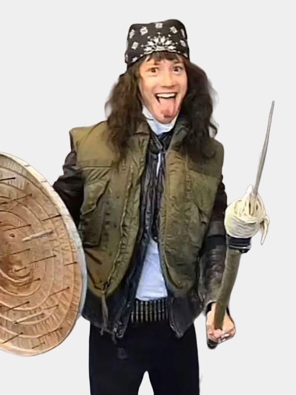 Eddie Munson Stranger Things Olive Green Vest