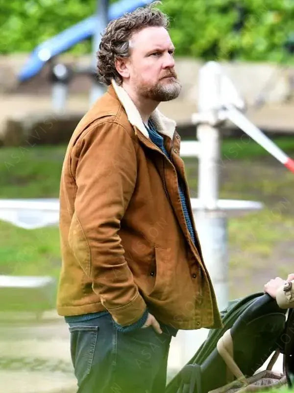 Eddie Walker Fool Me Once Marcus Garvey Sherpa Collar Brown Cotton Jacket