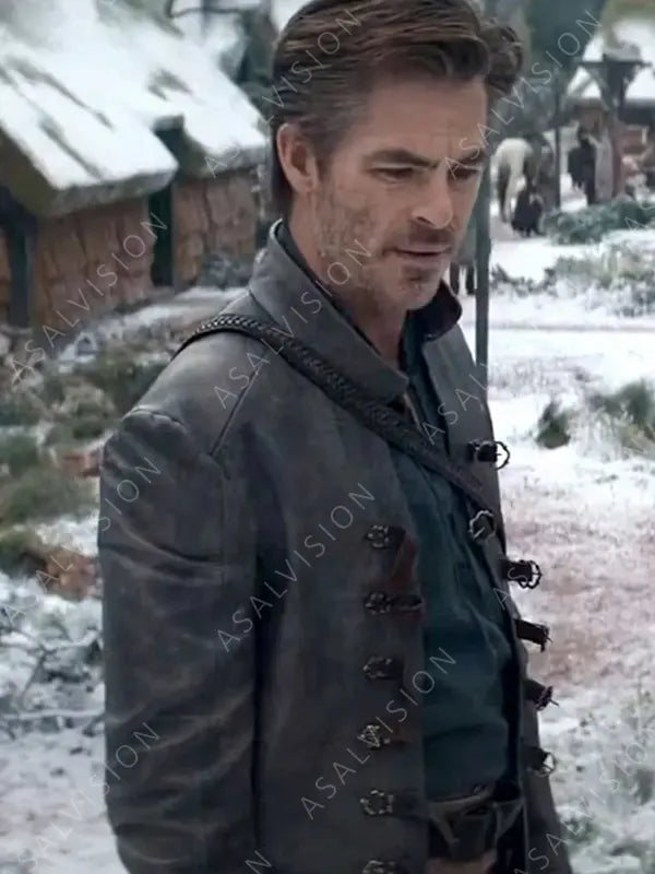 Edgin Darvis Grey Leather Jacket