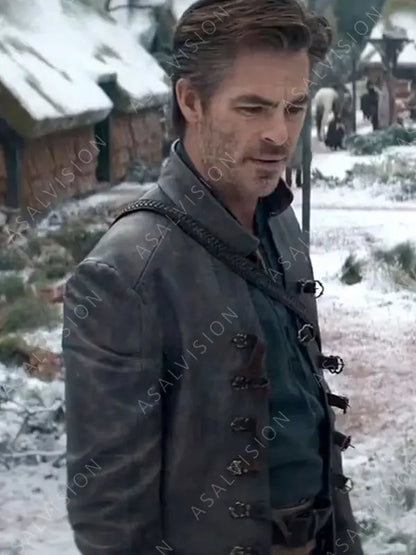 Edgin Darvis Grey Leather Jacket