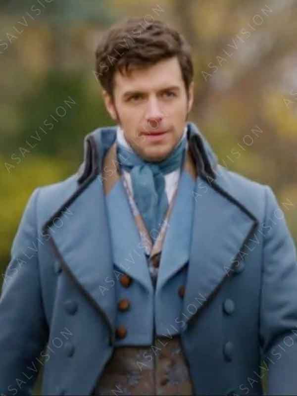 Edward Movie Sense And Sensibility 2024 Dan Jeannotte Blue Cotton Coat