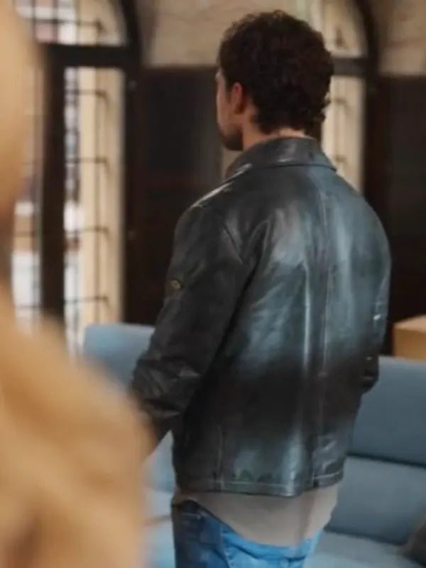 Elia Black Leather Jacket