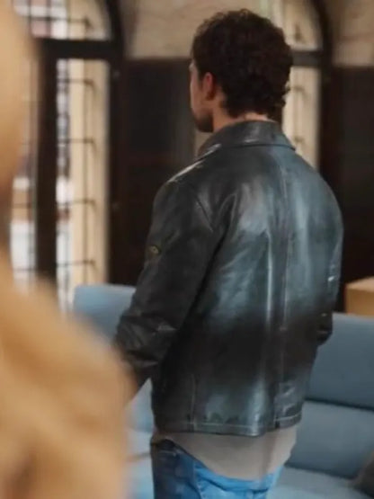 Elia Black Leather Jacket