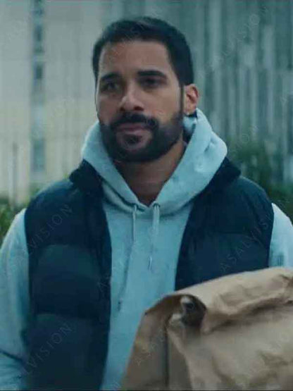 Elie TV Series Furies 2024 Jeremy Nadeau Black Puffer Vest