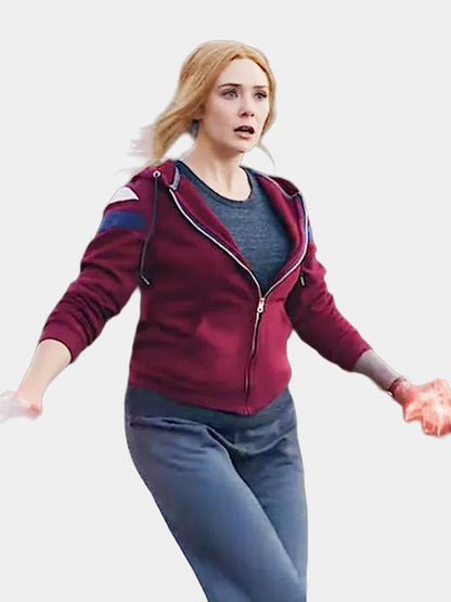Elizabeth Olsen WandaVision Zip Up Hoodie