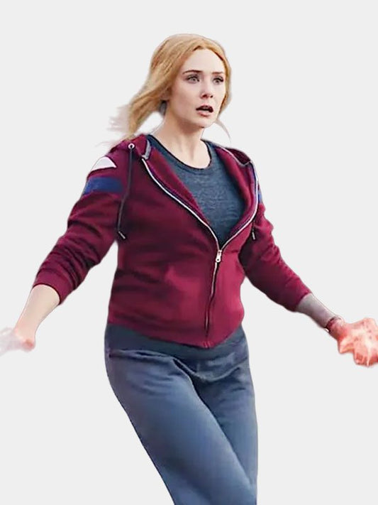 Elizabeth Olsen WandaVision Zip Up Hoodie