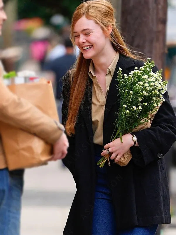 Elle Fanning A Complete Unknown Coat
