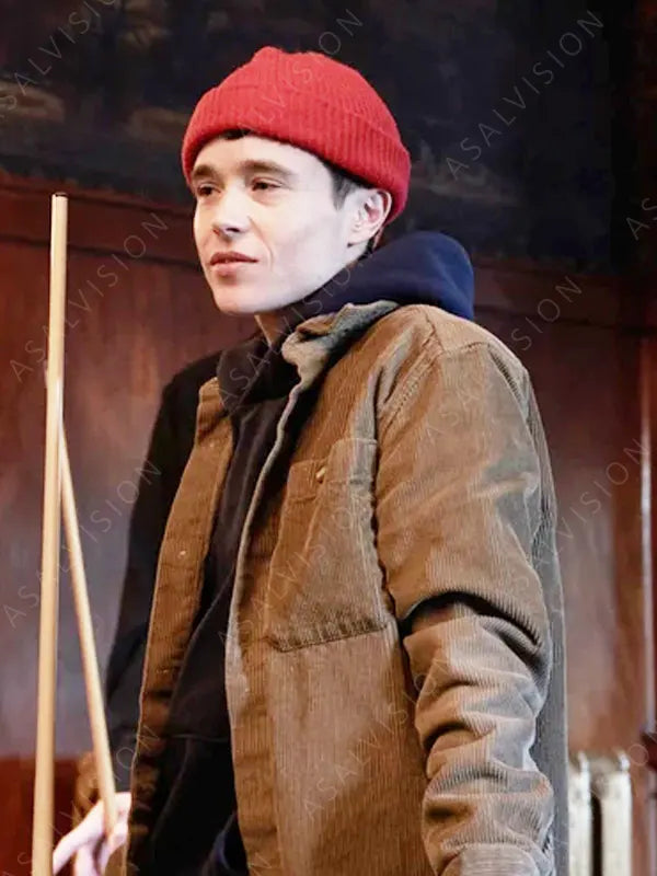 Elliot Page Close To You 2024 Sam Brown Corduroy Jacket