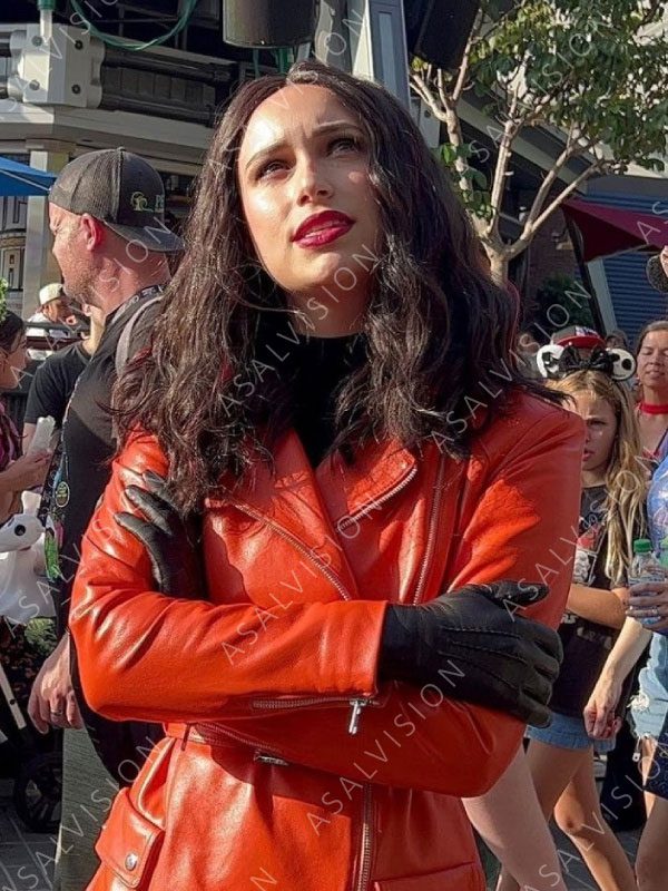 Elsa Bloodstone Werewolf by Night Laura Donnelly Orange Leather Jacket