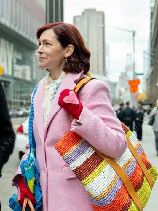 Elsbeth 2024 Carrie Preston Pink Coat