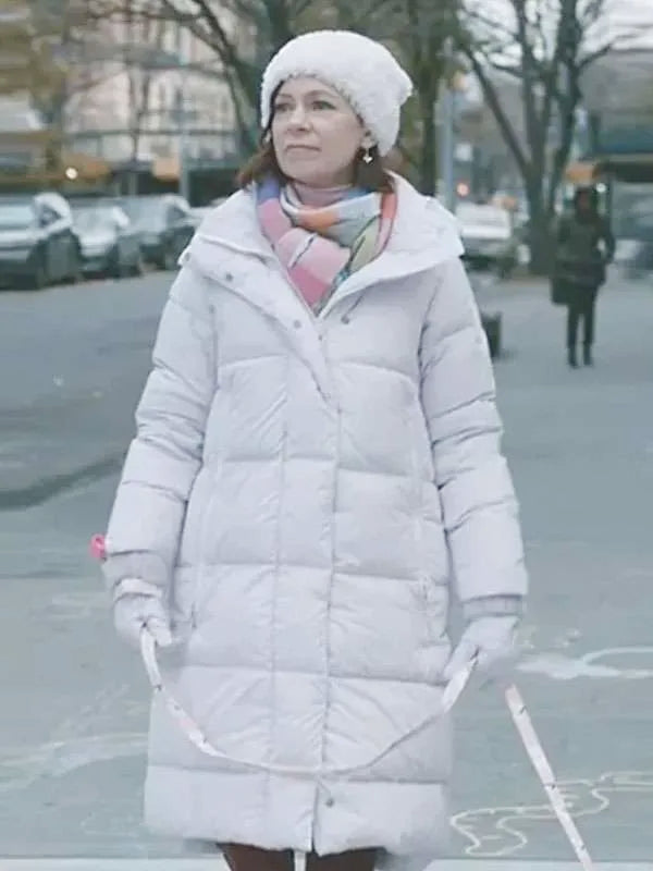 Elsbeth S02 Carrie Preston White Puffer Coat