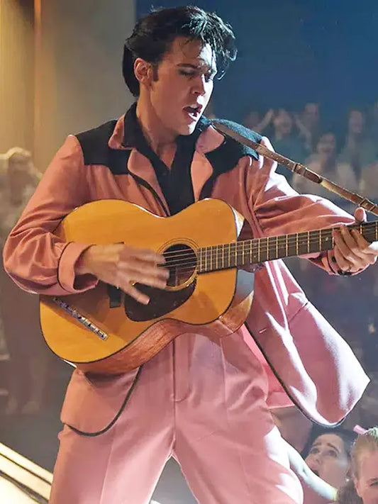 Elvis 2022 Elvis Presley Pink And Black Blazer