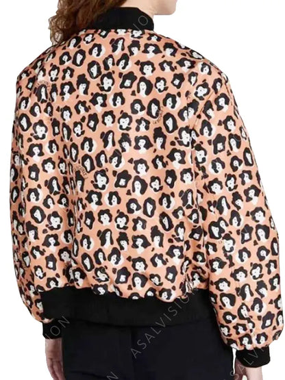 Emily Cooper Emily In Paris Season 3 Lily Collins Leopard Bomber Jacket