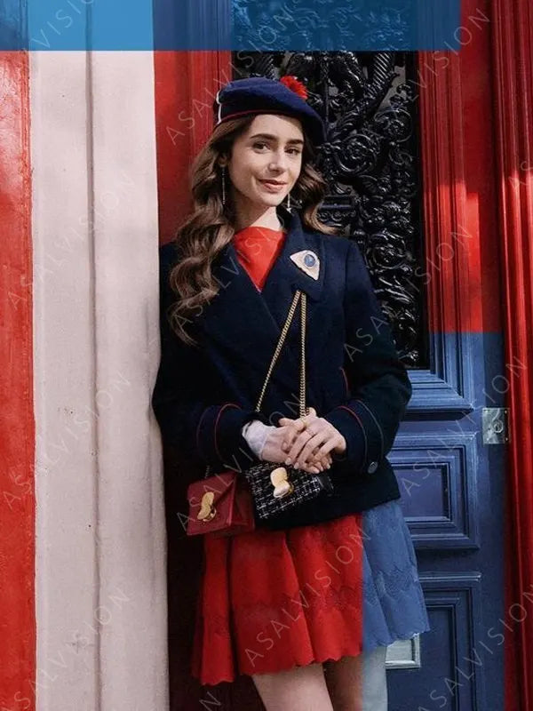 Emily Cooper Wool Blue Coat