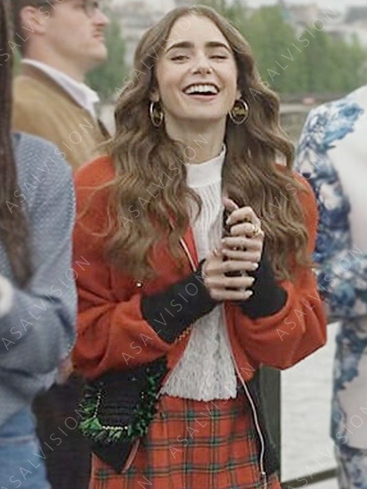 Emily in Paris Season 2 Emily Cooper Orange Jacket