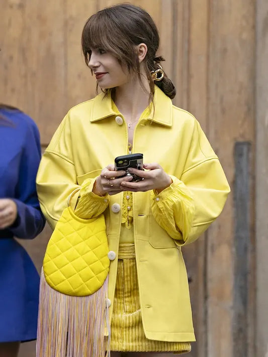 Emily in Paris Season 4 Emily Cooper Yellow Jacket