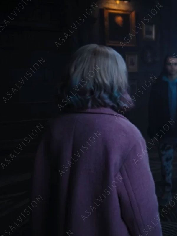 Emma Myers Wool Pink Coat