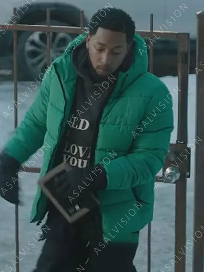 Emmett Washington The Chi Season 5 Puffer Jacket