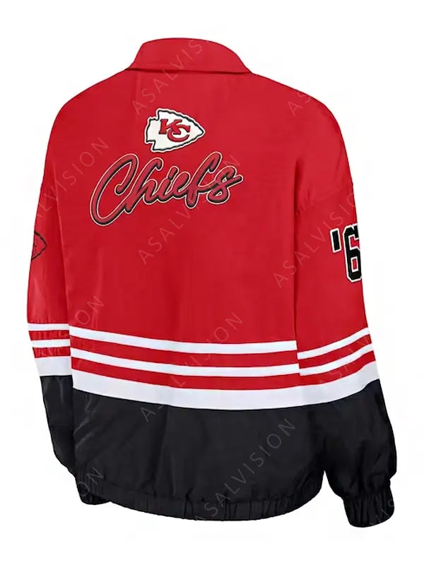 Erin Andrews Kansas City Chiefs Game Taylor Bomber Jacket