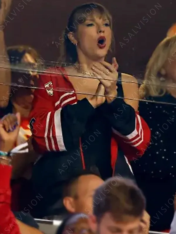 Erin Andrews Kansas City Chiefs Taylor Swift Bomber Jacket
