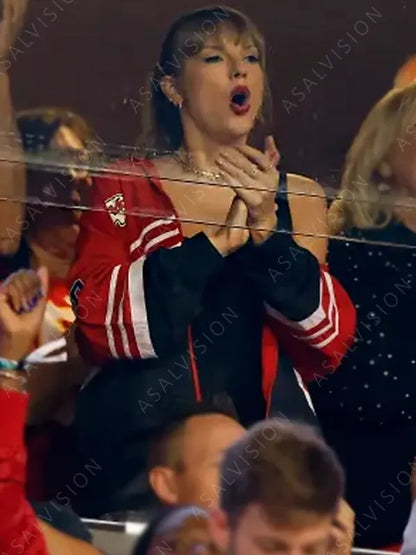 Erin Andrews Kansas City Chiefs Taylor Swift Bomber Jacket