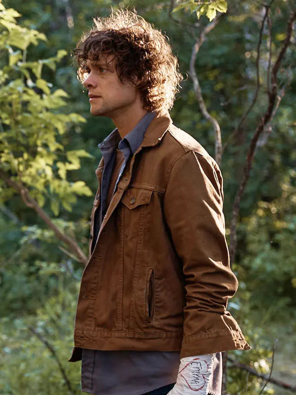 Ethan Die Alone 2024 Douglas Smith Brown Cotton Jacket